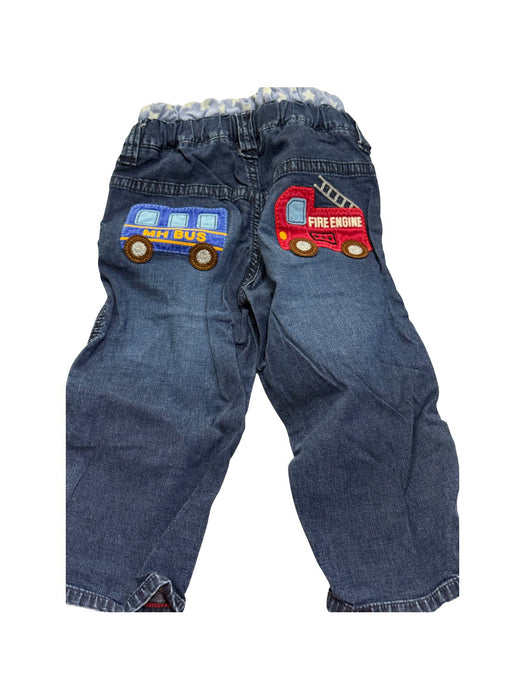 A Blue Jeans from Miki House in size 5T for boy. (Back View)
