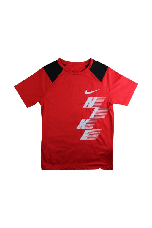 A Red Active Tops from Nike in size 10Y for boy. (Front View)