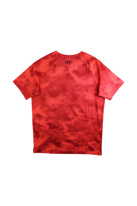 A Red Short Sleeve T Shirts from Under Armour in size 12Y for boy. (Back View)