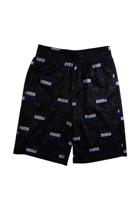 A Black Active Shorts from Puma in size 10Y for boy. (Front View)