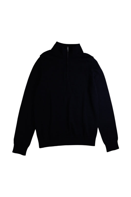 A Black Zippered Sweatshirts from REISS in size 9Y for boy. (Front View)