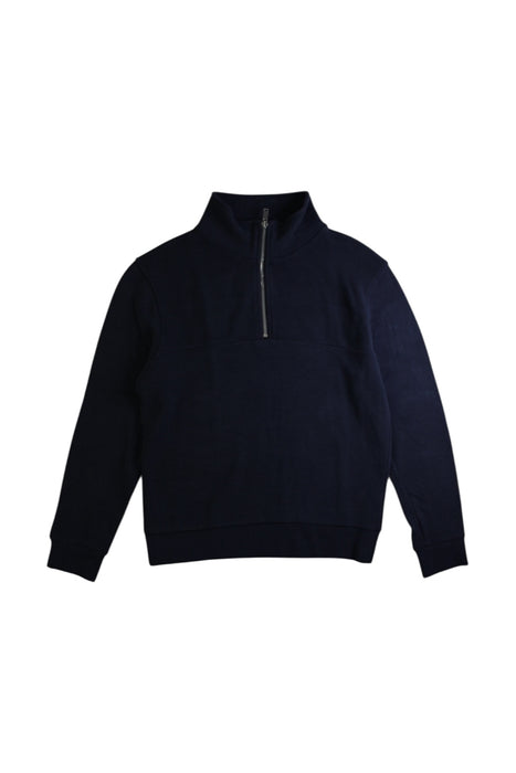 A Navy Zippered Sweatshirts from REISS in size 9Y for boy. (Front View)