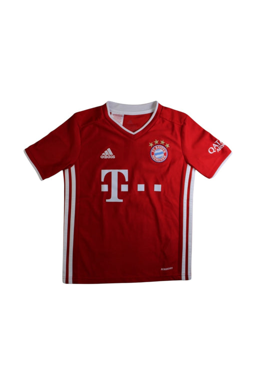 A Red Active Tops from Adidas in size 9Y for boy. (Front View)