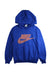 A Blue Hooded Sweatshirts from Nike in size 10Y for neutral. (Front View)