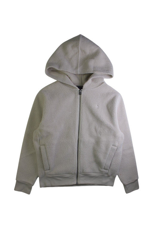 A Beige Zippered Sweatshirts from Polo Ralph Lauren in size 12Y for boy. (Front View)