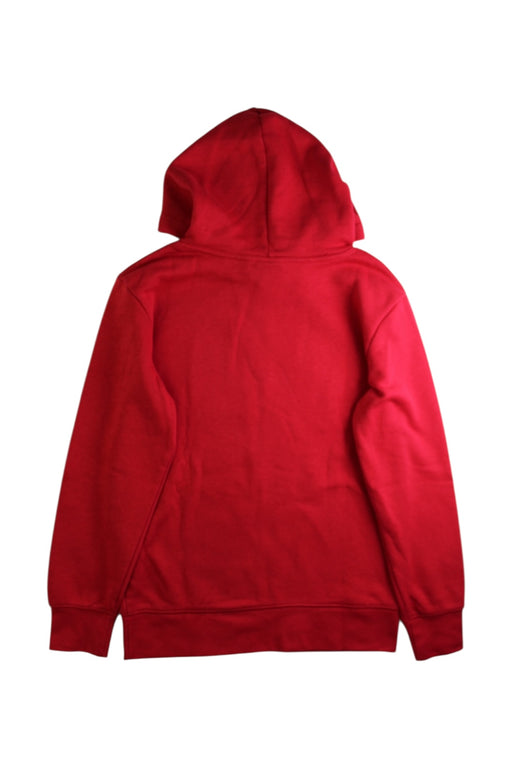 A Red Hooded Sweatshirts from Air Jordan in size 10Y for boy. (Front View)