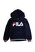 A Navy Hooded Sweatshirts from Fila in size 7Y for boy. (Front View)