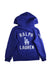 A Blue Hooded Sweatshirts from Polo Ralph Lauren in size 8Y for boy. (Back View)