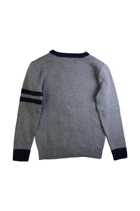 A Grey Knit Sweaters from Polo Ralph Lauren in size 8Y for boy. (Back View)