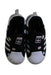 A Black Slip Ons from Adidas in size 4T for girl. (Back View)