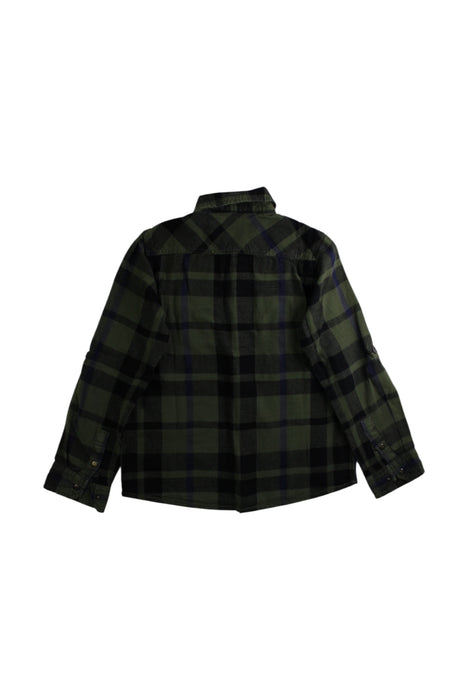 A Green Long Sleeve Shirts from Guess in size 6T for boy. (Back View)