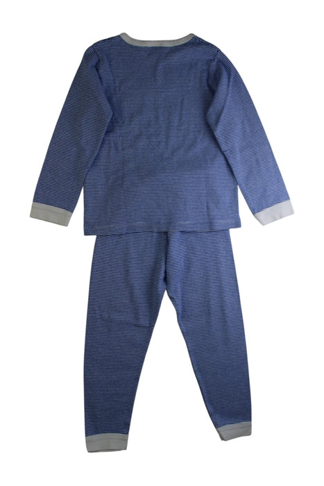 A Blue Pyjama Sets from Petit Bateau in size 6T for boy. (Back View)