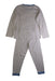 A White Pyjama Sets from Petit Bateau in size 6T for boy. (Back View)