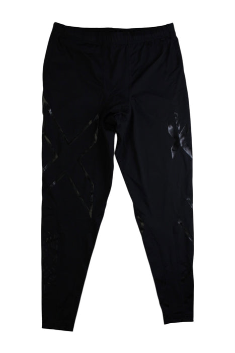 A Black Active Pants from 2XU in size 12Y for girl. (Front View)