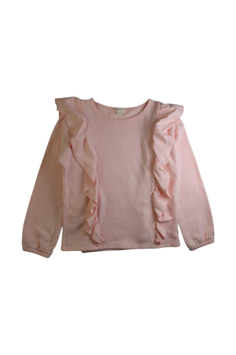 A Pink Crewneck Sweatshirts from Crewcuts in size 10Y for girl. (Front View)