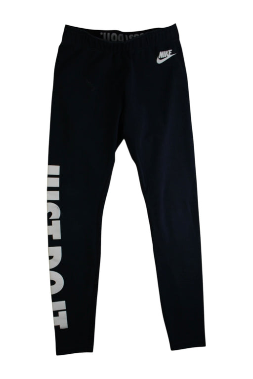 A Navy Leggings from Nike in size 13Y for girl. (Front View)