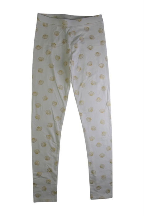 A White Leggings from Crewcuts in size 12Y for girl. (Front View)