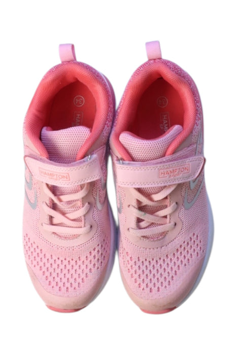 A Pink Sneakers from Hampton Sports in size 9Y for girl. (Back View)