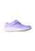 A Purple Sneakers from Skechers in size 7Y for girl. (Front View)