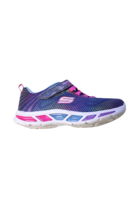 A Multicolour Sneakers from Skechers in size 7Y for girl. (Front View)
