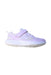 A Purple Sneakers from Skechers in size 7Y for girl. (Front View)