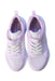A Purple Sneakers from Skechers in size 7Y for girl. (Back View)