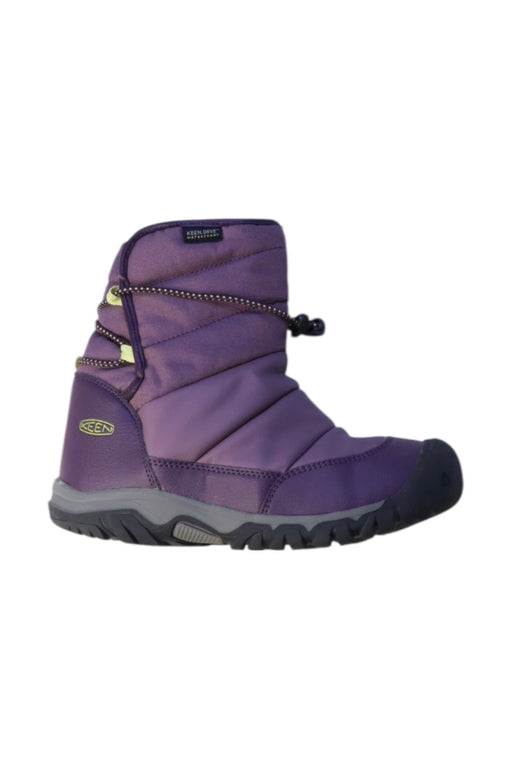 A Purple Winter Boots from Keen in size 10Y for neutral. (Front View)