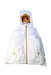 A White Ski Jackets from Patagonia in size 7Y for girl. (Front View)