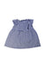 A Blue Sleeveless Dresses from Petit Bateau in size 6-12M for girl. (Front View)