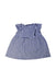 A Blue Sleeveless Dresses from Petit Bateau in size 6-12M for girl. (Front View)