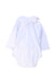 A White Long Sleeve Bodysuits from Hakka in size 6-12M for girl. (Back View)