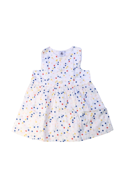 A Multicolour Sleeveless Dresses from Petit Bateau in size 6-12M for girl. (Front View)