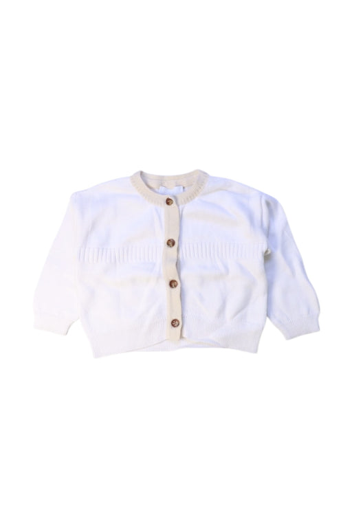 A White Cardigans from Burberry in size 6-12M for girl. (Front View)