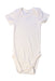 A White Short Sleeve Bodysuits from Gray Label in size 0-3M for neutral. (Front View)