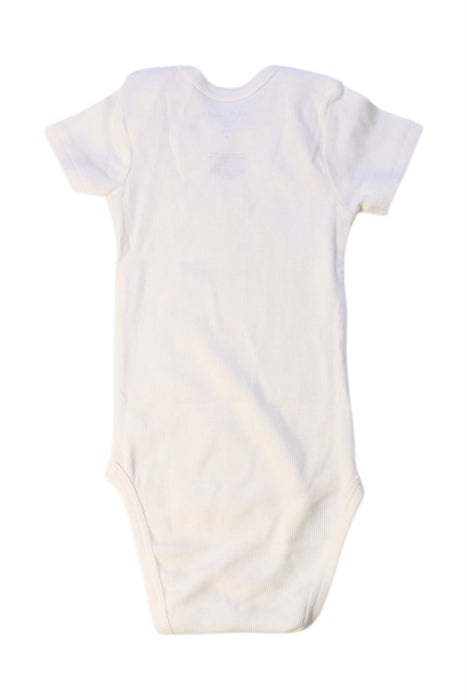 A White Short Sleeve Bodysuits from Gray Label in size 0-3M for neutral. (Back View)