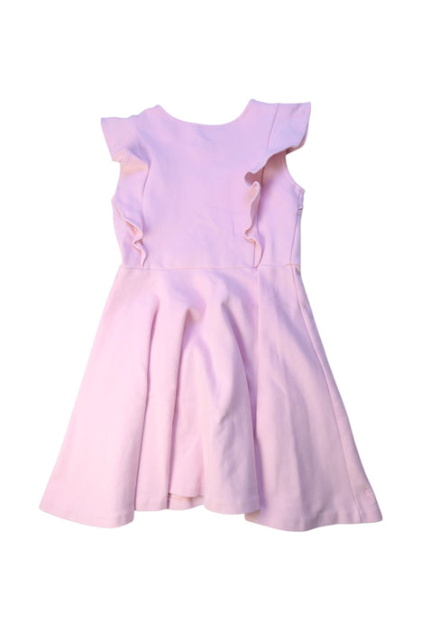 A Pink Sleeveless Dresses from Polo Ralph Lauren in size 8Y for girl. (Back View)