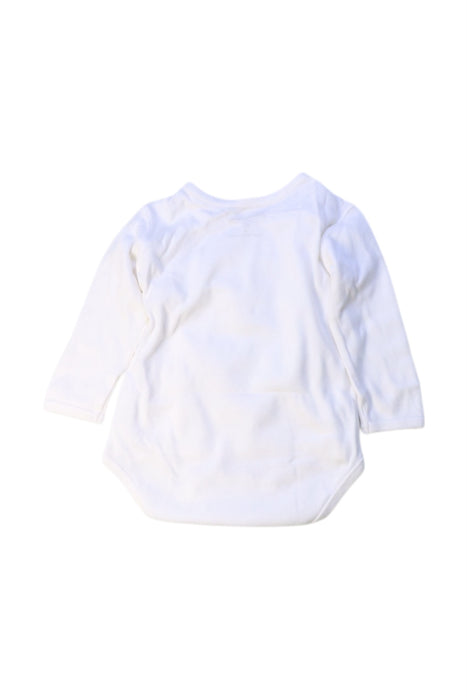 A White Long Sleeve Bodysuits from Bonpoint in size 0-3M for girl. (Back View)