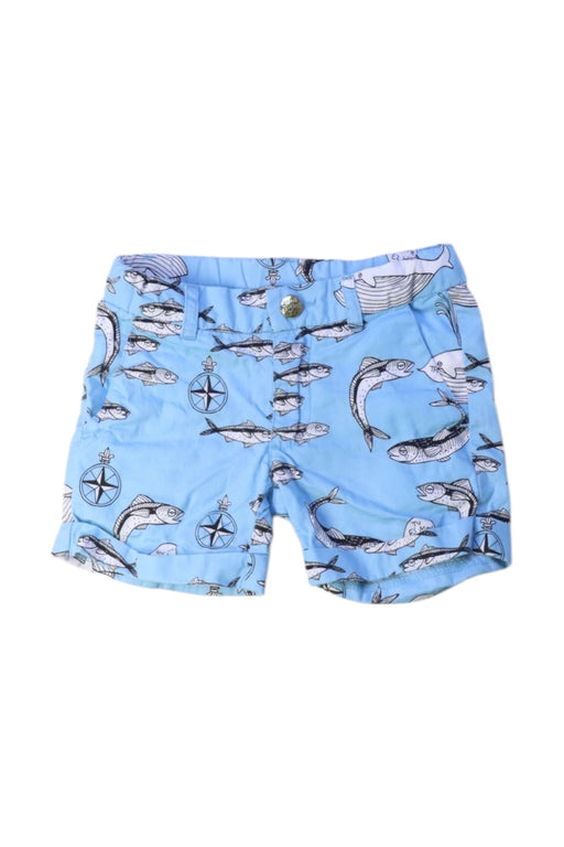 A Blue Shorts from Mini Rodini in size 12-18M for boy. (Front View)