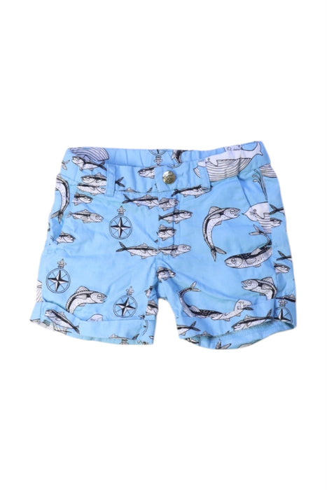 A Blue Shorts from Mini Rodini in size 12-18M for boy. (Front View)