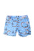 A Blue Shorts from Mini Rodini in size 12-18M for boy. (Front View)