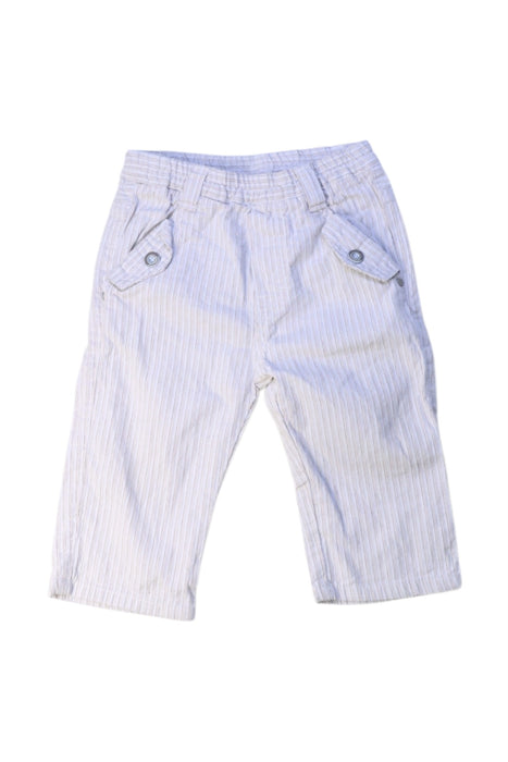 A White Casual Pants from Minibanda in size 6-12M for boy. (Front View)