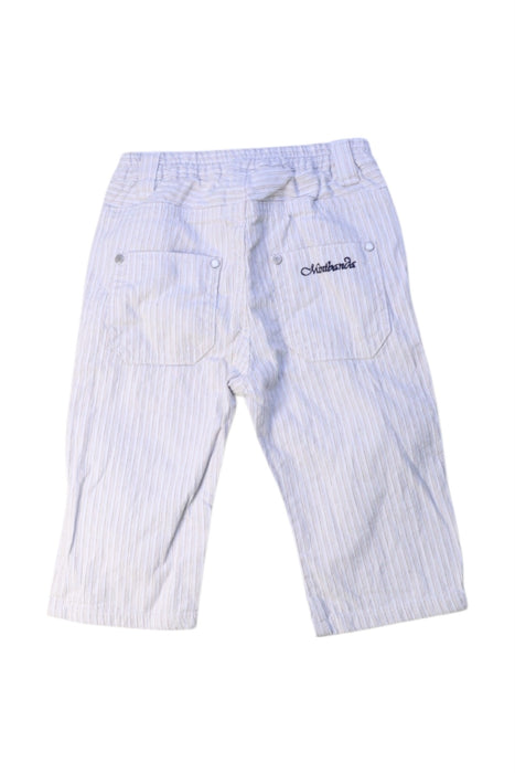 A White Casual Pants from Minibanda in size 6-12M for boy. (Back View)