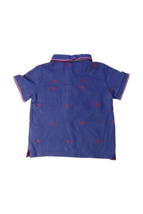 A Blue Short Sleeve Polos from Tartine et Chocolat in size 2T for boy. (Back View)