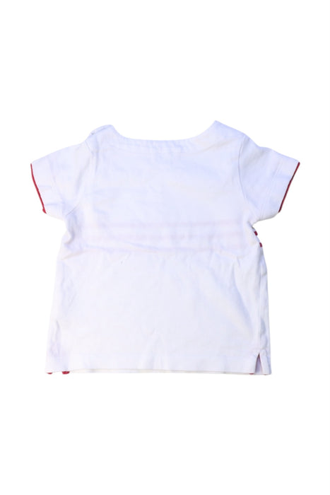 A White Short Sleeve Shirts from Jacadi in size 12-18M for boy. (Back View)