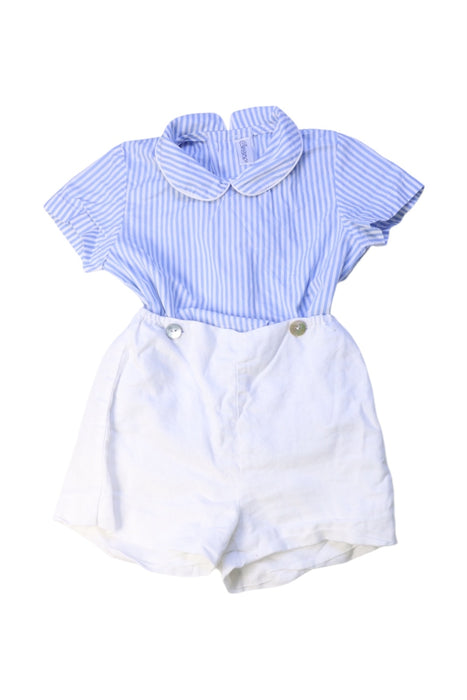 A Blue Shorts Sets from Ancar in size 2T for boy. (Front View)