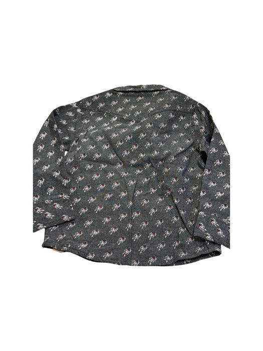 A Black Long Sleeve Shirts from Mini Shatsu in size 2T for boy. (Back View)
