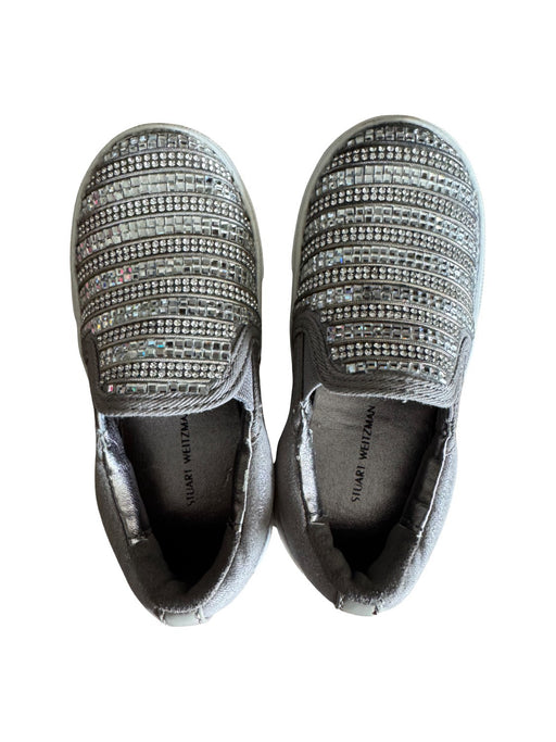 A Grey Slip Ons from Stuart Weitzman in size 3T for girl. (Front View)
