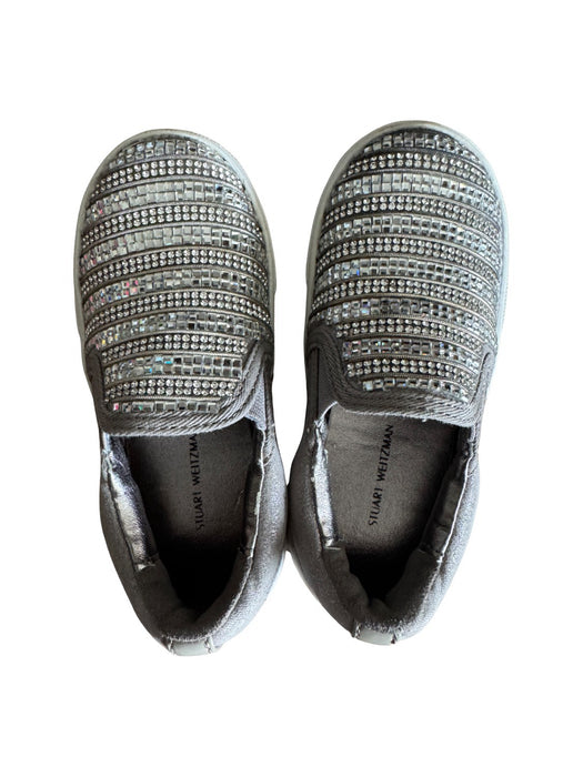 A Grey Slip Ons from Stuart Weitzman in size 3T for girl. (Front View)