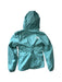 A Teal Rain Jackets from The North Face in size 7Y for girl. (Back View)