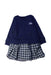 A Navy Long Sleeve Dresses from Polo Ralph Lauren in size 2T for girl. (Front View)